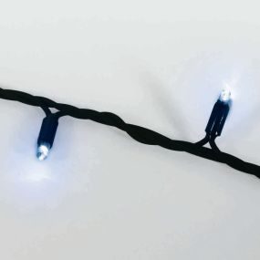 ONE Light Decorative Light Stars - flitsende lichten - 1000 cm - 100 stuks - IP54 - zwart - blauwe lichtkleur