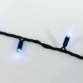 ONE Light Decorative Light Stars - flitsende lichten - 1000 cm - 100 stuks - IP54 - zwart - blauwe lichtkleur