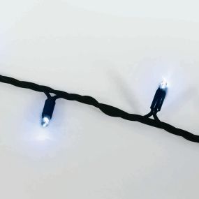 ONE Light Decorative Light Stars - feestelijke verlichting - 1000 cm - 100 stuks - IP54 - zwart - blauwe lichtkleur