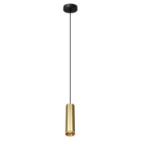 Artdelight Milano - hanglamp - Ø 6,6 x 175 cm - mat goud