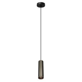 Artdelight Milano - hanglamp - Ø 6,6 x 175 cm - licht brons