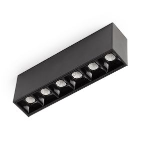 Faro Neso Point-6 - armatuur voor magnetische rail - 16,4 x 1,3 x 2,2 cm - 8W LED incl. - 34° lichtbundel - zwart