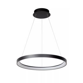 Lucide Vidal - hanglamp - Ø 58 x 70 cm - 50W LED incl. - zwart