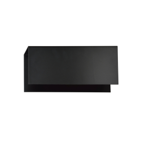 Emibig Tolos - wandverlichting - 24 x 10 cm - zwart