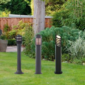 Searchlight Outdoor Posts - tuinpaal - 73 cm - IP44 - mat zwart