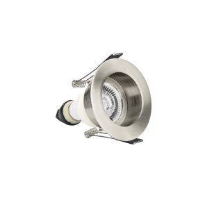 Integral LED Milaan - inbouwspot - Ø 85 mm, Ø 70 mm inbouwmaat - IP65 - satijn nikkel