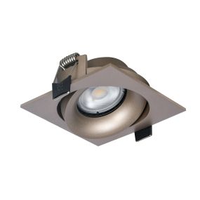 Artdelight Alice - inbouwspot - 90 x 90 mm, 83 x 83 mm inbouwmaat - champagne