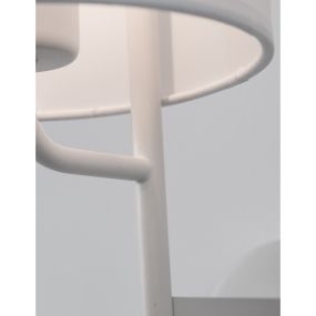 Nova Luce Yama - wandverlichting met schakelaar - 18 x 29,6 x 57,5 cm - 3W LED incl. - wit