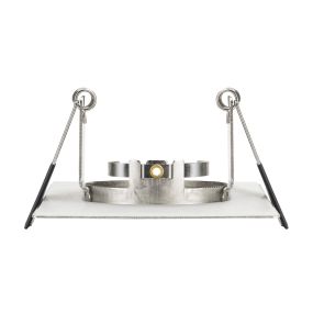 Integral LED London - inbouwspot  - 85 x 85 mm, Ø 70 mm inbouwmaat -  IP65 - satijn nikkel