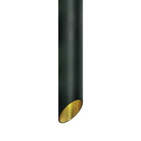 ONE Light Decorative Cut Cylinders - opbouwspot 1L - Ø 6 x 50 cm - zwart en goud