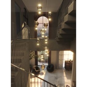 Maxlight Palloncini - hanglamp -  Ø 45 x 220 cm - 11 x 6W LED incl. - veelkleurig