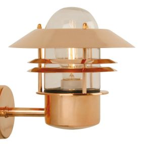 Nordlux Blokhus - buiten wandverlichting - 22 x 23 cm - IP54 - koper