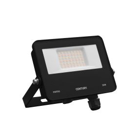 Century Italia Porteo CCT - verstraler - 16,2 x 3,6 x 14,4 cm - 20W LED incl. - instelbare lichtkleur - IP65 - zwart