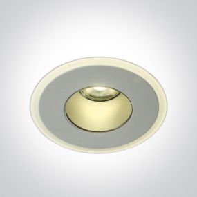 ONE Light LED Decorative Range - inbouwspot - Ø 90 mm, Ø 70 mm inbouwmaat - 8W LED incl. - IP40 - wit