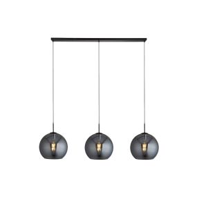 Searchlight Amsterdam - hanglamp - 120 x 30 x 240 cm - zwart
