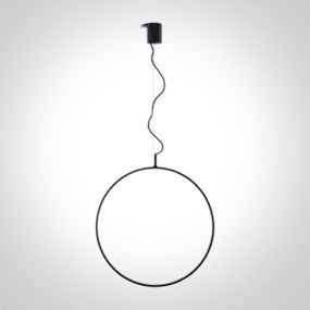ONE Light Decorative - hanglamp - Ø 60 x 150 cm - 30W dimbare LED incl. - zwart