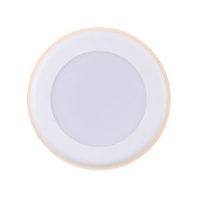Nordlux Elkton 14 - inbouwspot - Ø 145 mm, Ø 130 mm inbouwmaat - 3 stappen Moodmaker functie - 12W dimbare LED incl. - wit