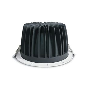ONE Light COB Downlight Range Die Cast - inbouwspot - Ø 230 mm, Ø 210 mm inbouwmaat - 60W LED incl. - wit - witte lichtkleur