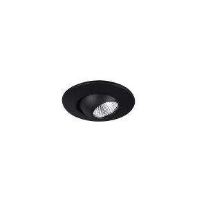 Maxlight Yuca Round - inbouwspot - Ø 55 mm, Ø 45 mm inbouwmaat - 3W LED incl. - zwart
