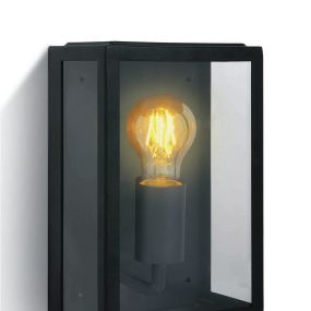 ONE Light Romantic Outdoor - buiten wandverlichting - 16 x 10 x 25 cm - IP43 - zwart