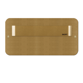 Skoff Salsa Max Short - inbouw wandverlichting - 73 x 143 mm - 1,8W LED incl. - 10V - goud - 4000K