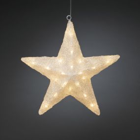 Konstsmide kerstverlichting - ster - 40 x 10 x 40 cm - IP44 - transparant