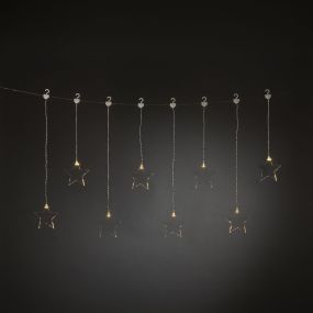 Konstsmide kerstverlichting - lichtgordijn - 105 x 59 cm - transparant