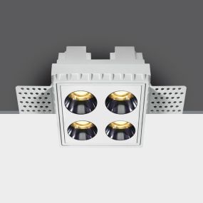 ONE Light Trimless Mirror Range - inbouwspot - 70 x 70 mm, 72 x 72 mm inbouwmaat  - 10W LED incl. - wit