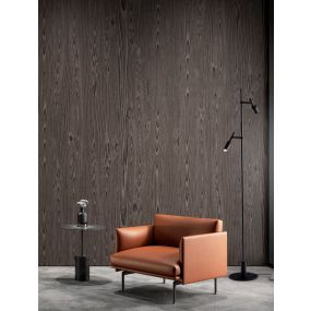 Nova Luce Joy - vloerlamp met schakelaar en USB-stekker - Ø 25 x 161 cm - 14W LED incl. - zandzwart