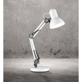Searchlight Desk Partners - bureaulamp - 52,5 cm - wit