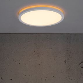 Nordlux Oja - plafondverlichting - Ø 24,4 x 2,3 cm - 15W LED incl. - wit