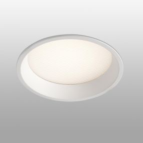 Faro Croc - inbouwspot - Ø 135 mm, Ø 126 mm inbouwmaat - 13W dimbare LED incl. - IP44 - mat wit