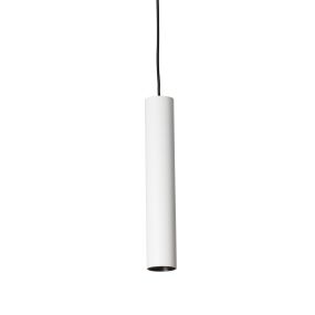 Faro Stan - hanglamp - Ø 6 x 33 cm - mat wit
