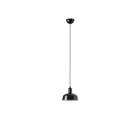 Faro Tatawin S - hanglamp - Ø 18,4 x 208,1 cm - satijnzwart en glanszwart
