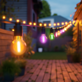 Century Italia Fiesta - 5,16m lichtslinger - 10 x 6W LED incl. - IP44 - meerkleurig