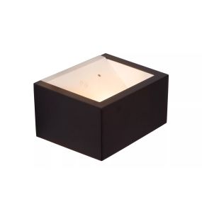 Lucide Brida - oplaadbare buiten wandlamp - 11,1 x 14,1 x 7,6 cm - 3,7W dimbare LED incl. - IP54 - zwart