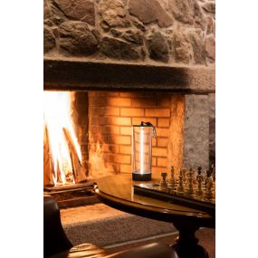 Konstsmide Edison S - tafellamp - 9 x 9 x 24 cm - 1W dimbaar LED incl. - IP54 - antraciet