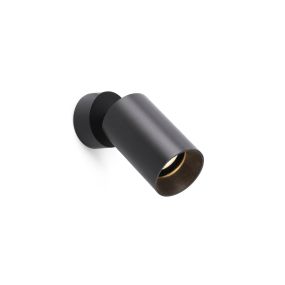Faro Stan - opbouwspot 1L - Ø 6 x 15 cm - mat zwart