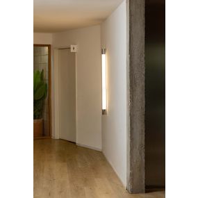 Faro Kiva 1200 - wandverlichting - 120 x 6,8 x 6,7 cm - 18W LED incl. - IP44 - chroom