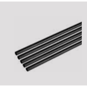 Heatsail Stangen - set van 5 - ø 1 x 120 cm - zwart
