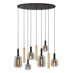 Lucide Joanet - hanglamp 6L - 130 x 35 x 150 cm - messing