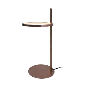 Maxlight Lozanna - tafellamp - Ø 30 x 55 cm - 14W LED incl. - geborsteld brons