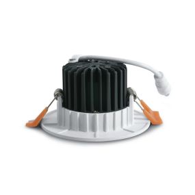 ONE Light COB Downlight Range - inbouwspot - Ø 95 mm, Ø 75 mm inbouwmaat - 7W LED incl. - wit - warm witte lichtkleur