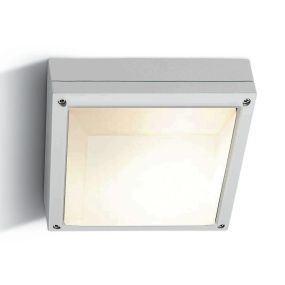 ONE Light Square E27 Outdoor - buiten plafond/wandverlichting - 27 x 27 x 8 cm - IP54 - wit