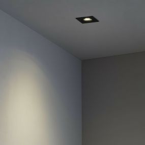 Faro Argon - inbouwspot - 115 x 115 mm, 100 x 100 mm inbouwmaat - mat zwart