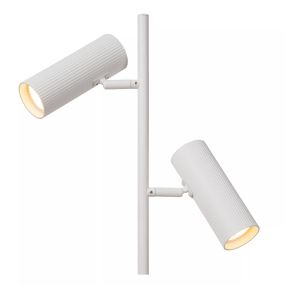 Lucide Clubs - vloerlamp - Ø 22 x 140 cm - wit