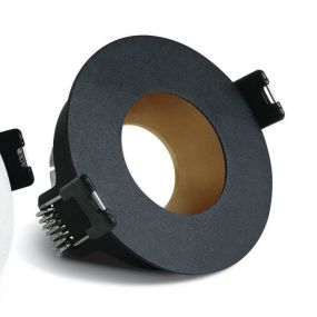 ONE Light Chill Out Range - inbouwspot - Ø 79 mm, Ø 70 mm inbouwmaat - zwart en messing