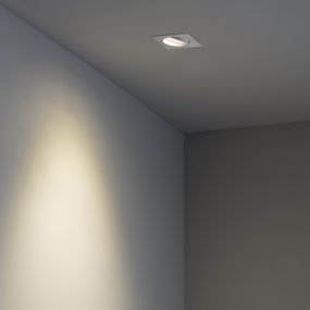Faro Argon - inbouwspot - 115 x 115 mm, 100 x 100 mm inbouwmaat - mat wit