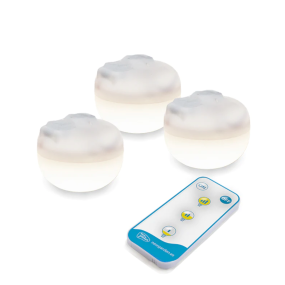 New Garden Cherry Mini - draagbare oplaadbare lichtbronnen met afstandsbediening - Ø 6,5 x 6 cm - 3 x 3,5W LED incl. - IP54 - wit