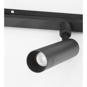 Nova Luce Lod 24V - lichtpunt magnetisch railsysteem - Ø 3,2 x 19,6 cm - 10W LED incl. - zandzwart
